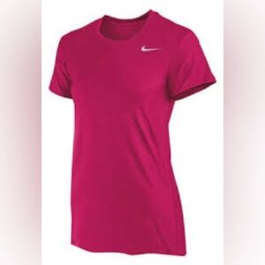Nike Women's Pink Dri-Fit running short sleeve tee Size Medium
